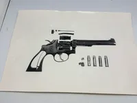 Dokumentations foto af tommel sprængning  S&W