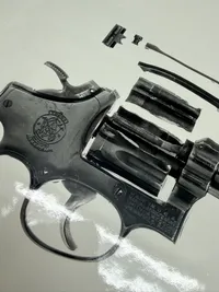 Dokumentations foto af tommel sprængning  S&W