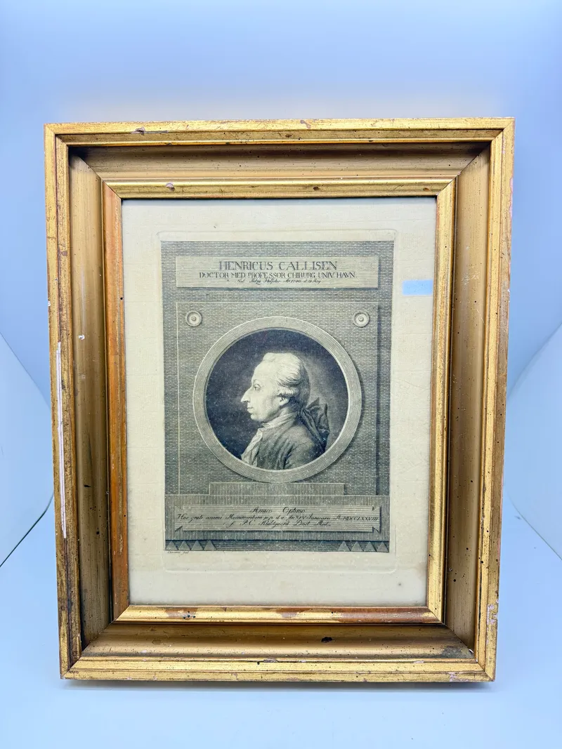 1700 tals kobberstik af professor og kirurg Heinrich Callisen (1740–1824). Originalt