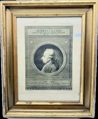 1700 tals kobberstik af professor og kirurg Heinrich Callisen (1740–1824). Originalt