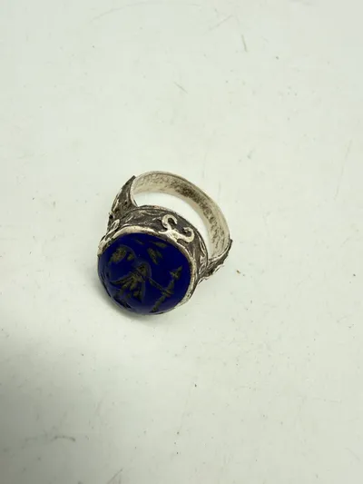 Antik Iransk ring af sølv. Original