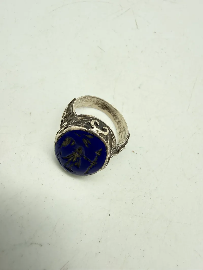Antik Iransk ring af sølv. Original