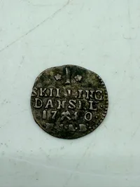 1 skilling danske 1780, sølv