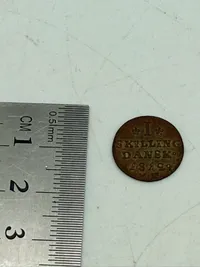1 skilling dansk 1812 af sølv