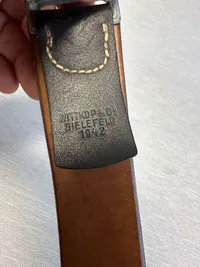 Originalt Mint luftwaffe bælte WW2, 1942 dateret