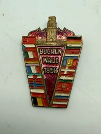Buchenwald minde nål fra 1958, original
