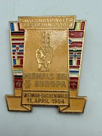 Buchenwald minde nål fra 1954, original