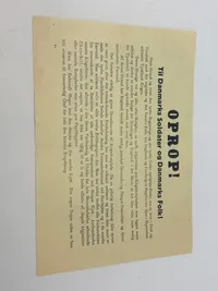 Oprop nedkastet over Danmark den 9 april 1940, original