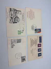 Samling first day covers med KZ lejre mm.