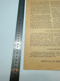 Tysk propaganda blad forklædt som dansk illegalt blad, sjældent originalt