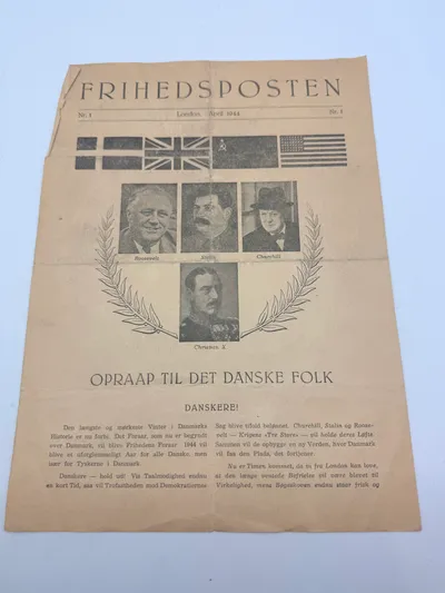 Tysk propaganda blad forklædt som dansk illegalt blad, sjældent originalt
