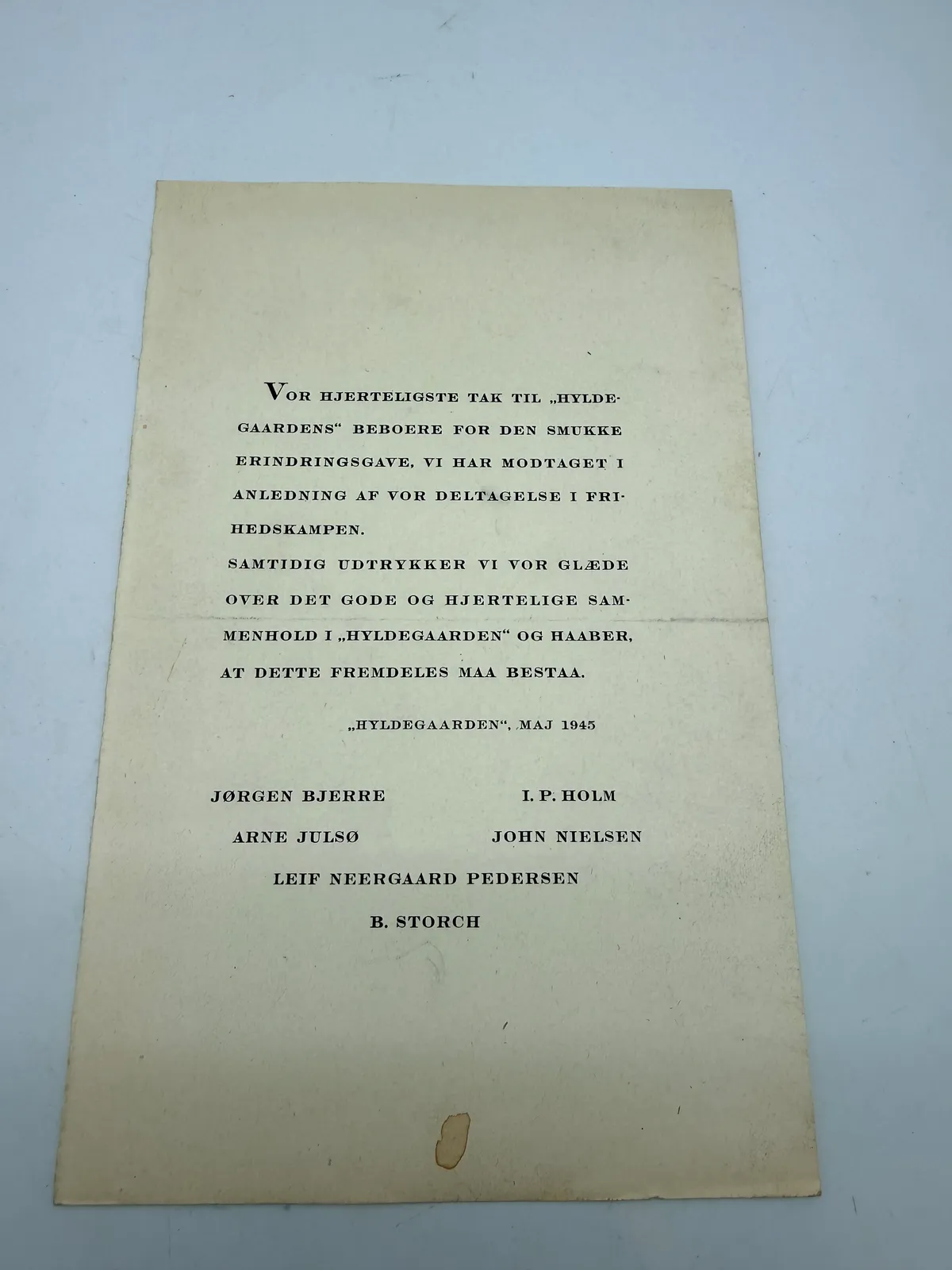Sang fra befrielsesdagene, originalt