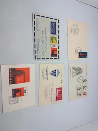 Samling first day covers med KZ Lejre