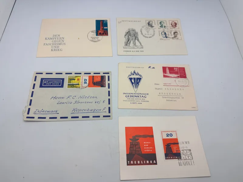 Samling first day covers med KZ Lejre