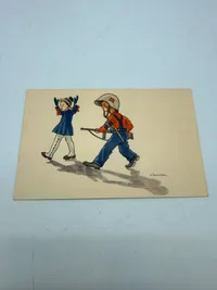 Sjældent  postkort fra befrielsesdagene, originalt