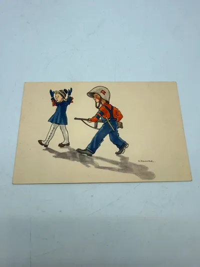 Sjældent  postkort fra befrielsesdagene, originalt
