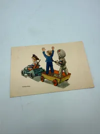 Sjældent  postkort fra befrielsesdagene, originalt