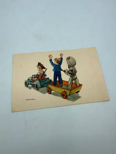 Sjældent  postkort fra befrielsesdagene, originalt