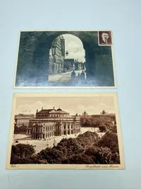 Tyske ww2 postkort, sendt til Danmark, originale