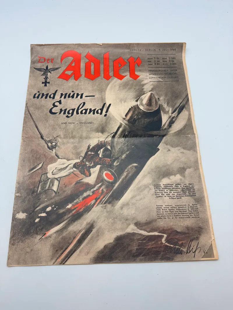 Eks af “Der Adler” fra 1940, originalt