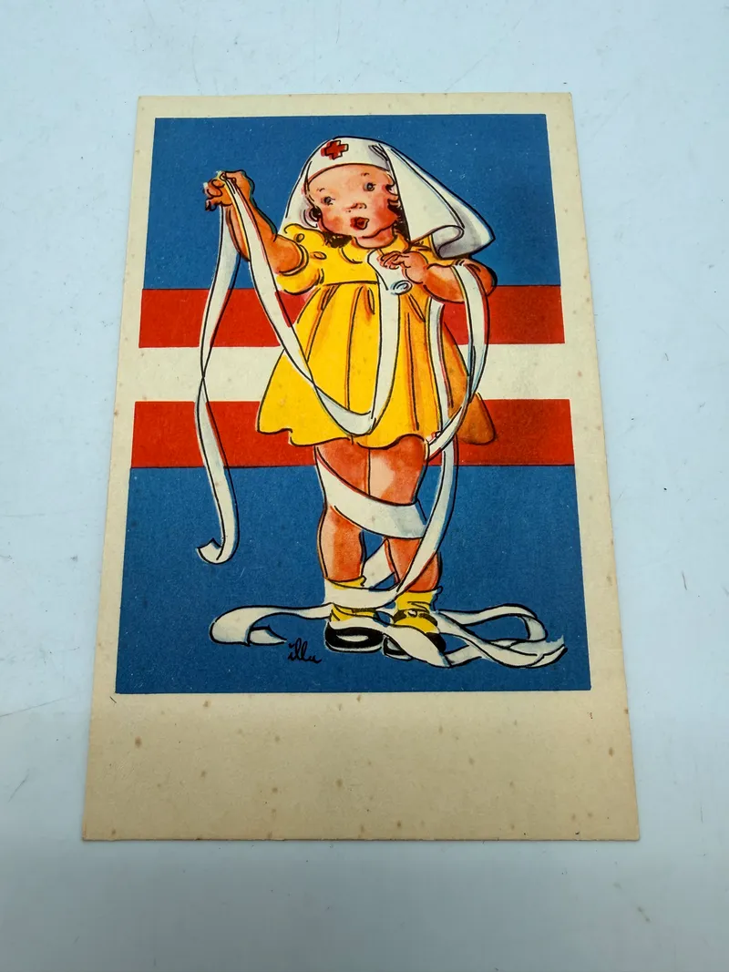 Sjældent  postkort fra befrielsesdagene, originalt