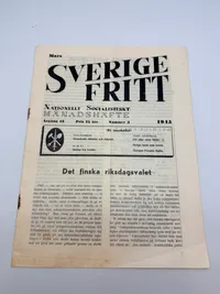 Svensk Nazistisk avis WW2 ekstremt sjælden