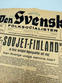 Svensk Nazistisk avis WW2 ekstremt sjælden