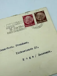 Tysk ww2 konvolut sendt til Danmark, original