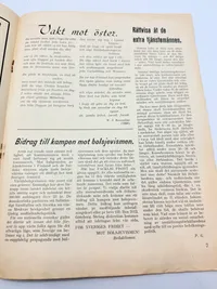 Svensk Nazistisk blad WW2, ekstremt sjælden