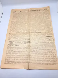 Svensk Nazistisk blad WW2, ekstremt sjælden
