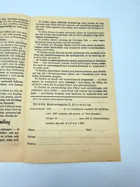 Svensk Nazistisk løbeseddel WW2, ekstremt sjælden