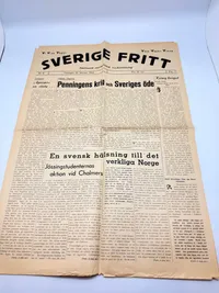 Svensk Nazistisk blad WW2, ekstremt sjælden