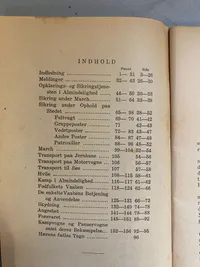 Original dansk lærebog fra hæren - 1932