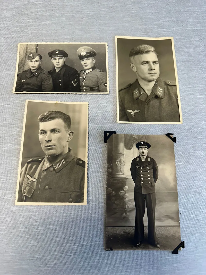 Originale Tyske WW2 portrætfoto i postkort størrelse