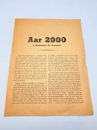 Året 2000 Tysk propaganda på Dansk, original