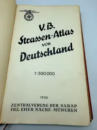 Tysk Bil atlas 1936, original