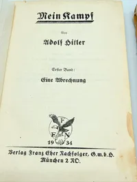 Mein kampf bind 1 og 2 1934, original