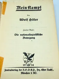 Mein kampf bind 1 og 2 1934, original