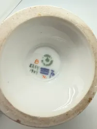 Royal Copenhagen porcelænsvase med motiv af Sønderborg slot