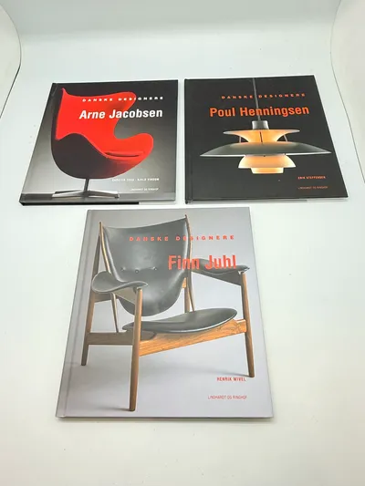 Samling dansk design bøger