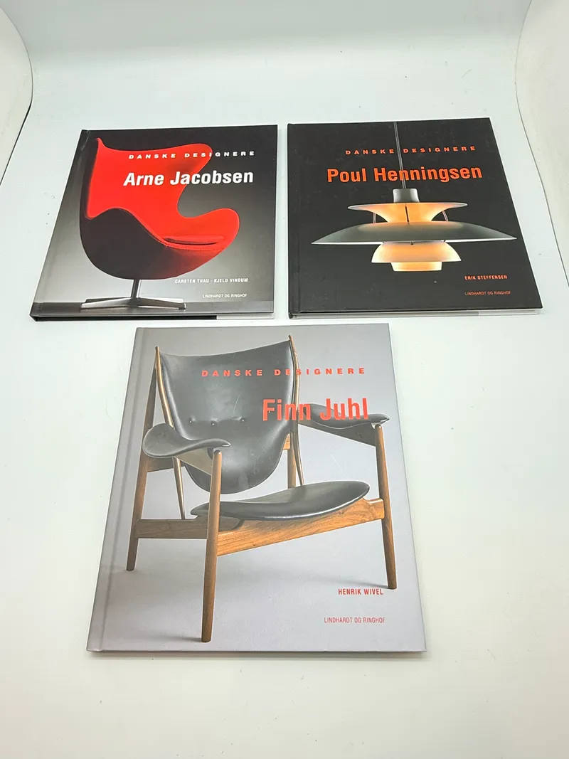 Samling dansk design bøger
