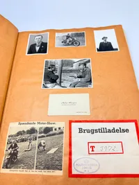 Stor scrapbog fra dansk modstandsmand, med muligved for masser af resarch. Original