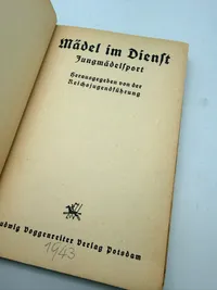 Tysk træningsbog for Deutsche bund madel WW2, original