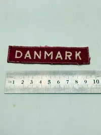 Dansk Militært skulder flash fra lige efter krigen, originalt