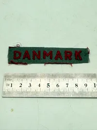 Dansk Militært skulder flash fra lige efter krigen, originalt