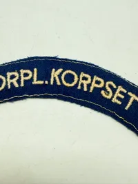 Dansk Militært skulder flash fra lige efter krigen, originalt