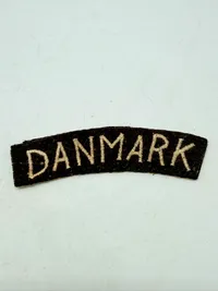 Dansk Militært skulder flash fra lige efter krigen, originalt