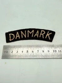 Dansk Militært skulder flash fra lige efter krigen, originalt