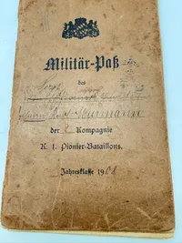 Tysk WW1 soldaterbog mm.