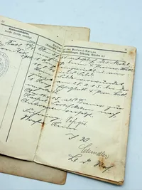 Tysk WW1 soldaterbog mm.